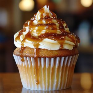 Caramel Drip Cupcake