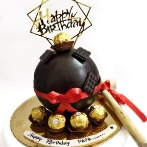 Ball Pinata Cake