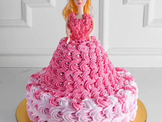 Barbie Doll With Step Cake
