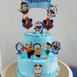 2 Tier Doraemon Theme Cake