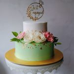 2 Tier Engagement Cake