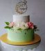 2 Tier Engagement Cake