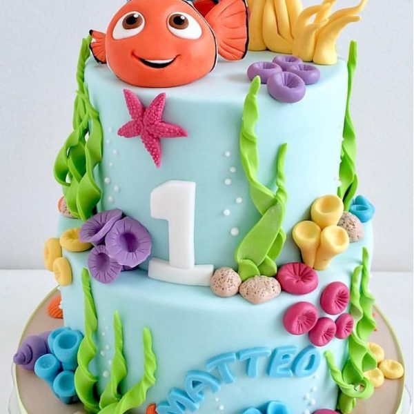 2 Tier Nemo Theme Cake
