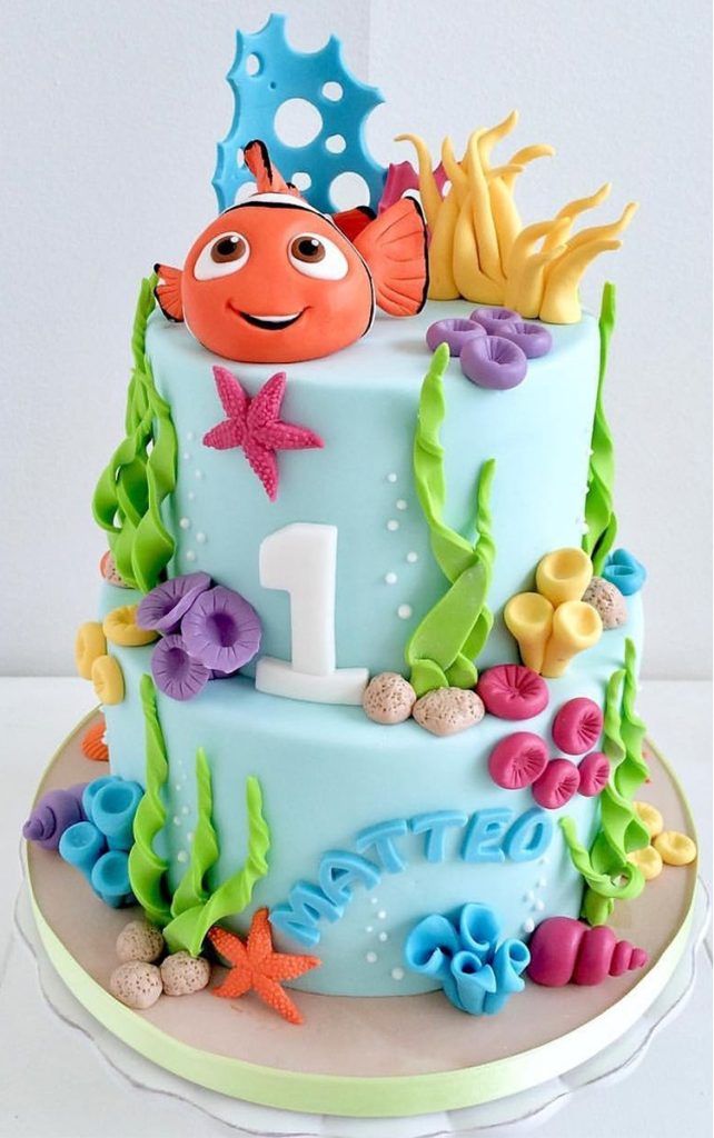 2 Tier Nemo Theme Cake