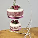2 Tire Purple Hanging Cake