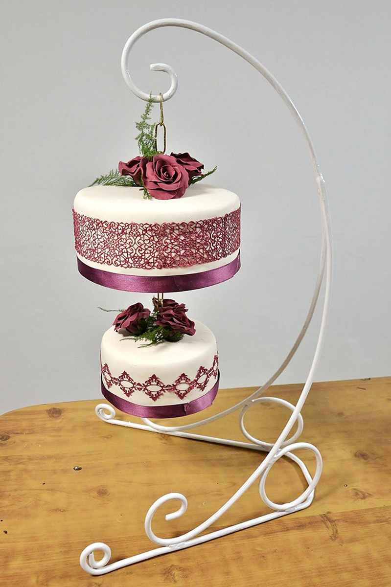 2 Tire Purple Hanging Cake 1 2 Tire Purple Hanging Cake