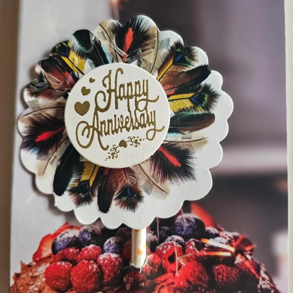 3D Feather Cake Topper HA