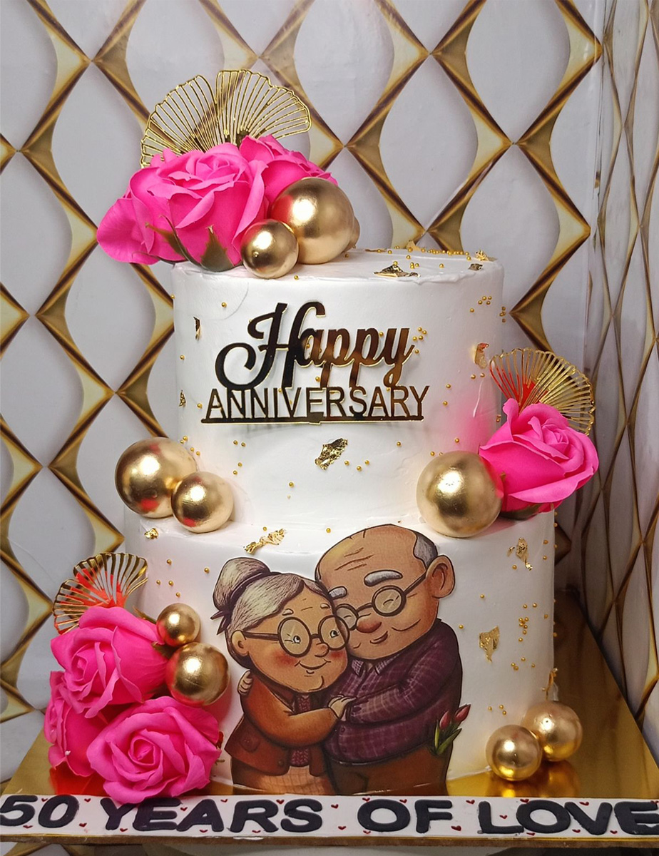 50th Anniversary Cake 50th Anniversary Cake - Image 1