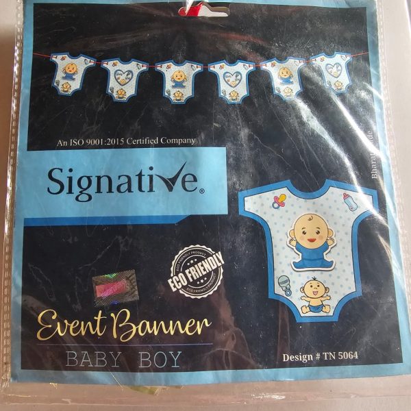 Baby Boy Event Banner  Paper