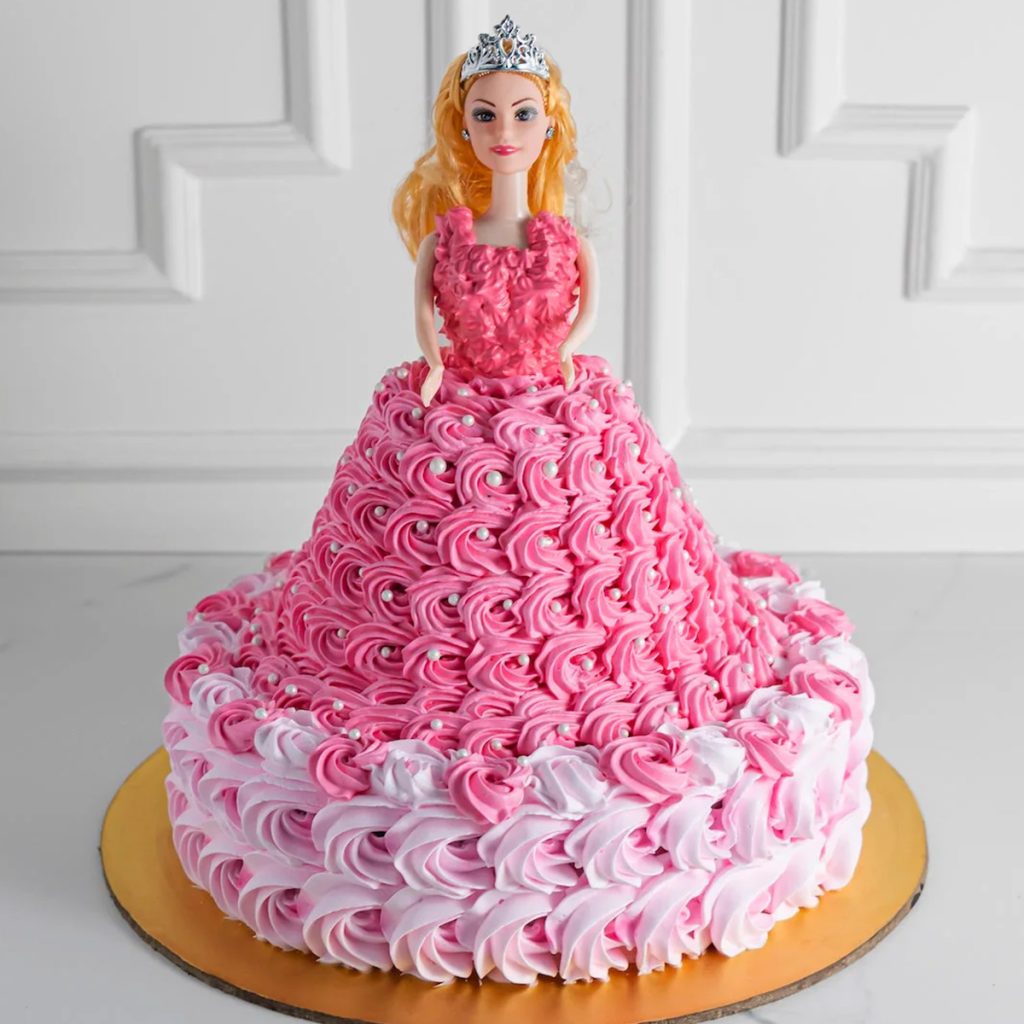 Barbie Doll With Step Cake
