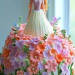 Barbie In A Flower Garden Cake