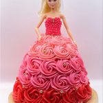 Barbie with Pink Dress Cake