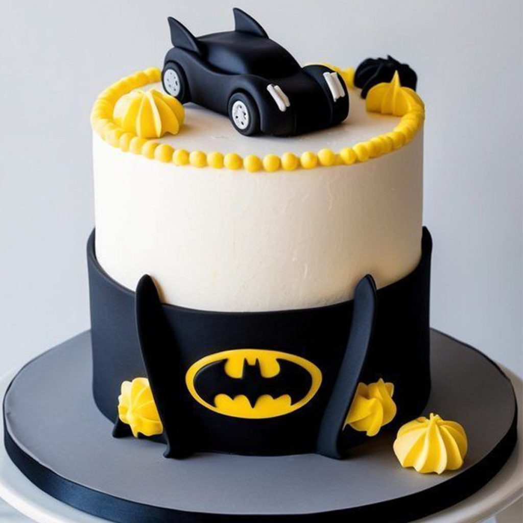 Batman Car Themed Cake