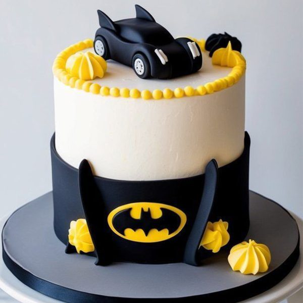 Batman Car Themed Cake