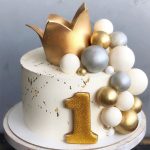 Cake with Gold Crown