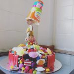 Candy And Sprinkes Anti Gravity Cake