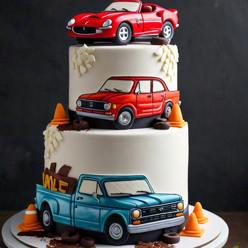 Car Theme Cake