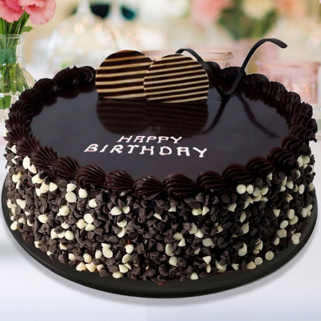 Choco Chips Truffle Birthday Cake