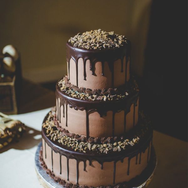 Chocolate Drip Wedding Cake