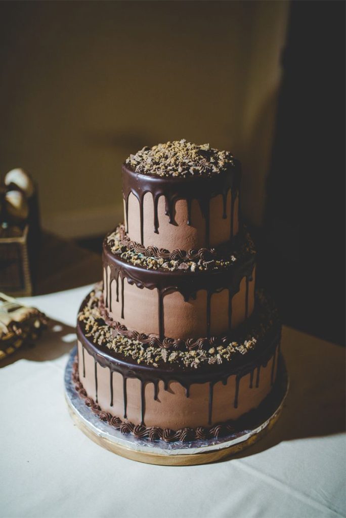 Chocolate Drip Wedding Cake