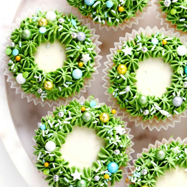 Christmas Pine Tree Cupcake