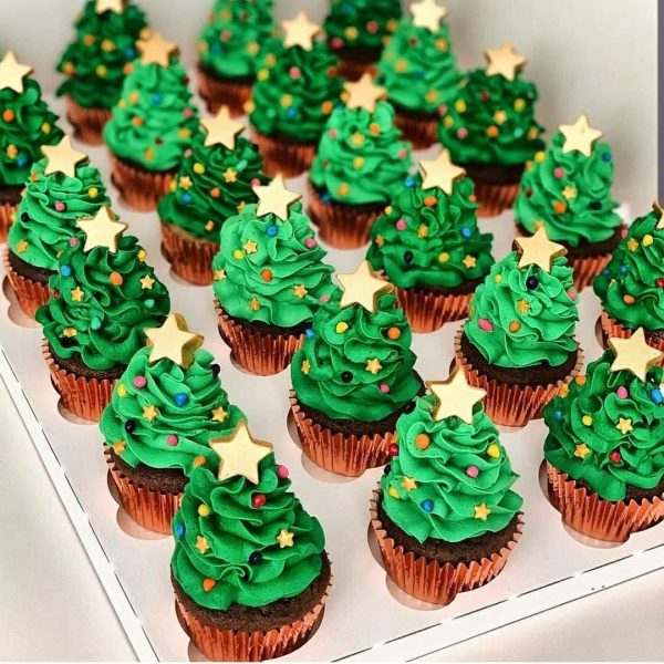 Christmas Tree Cupcake