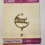 Circle Happy Birthday with stars 2