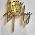 Cursive Happy Birthday Caps