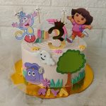 Dora Buji Theme Cake