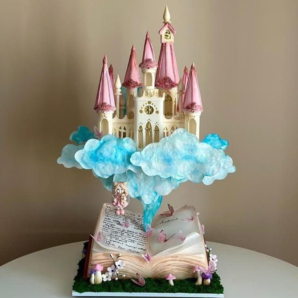 Fantasy Story Anti Gravity Cake