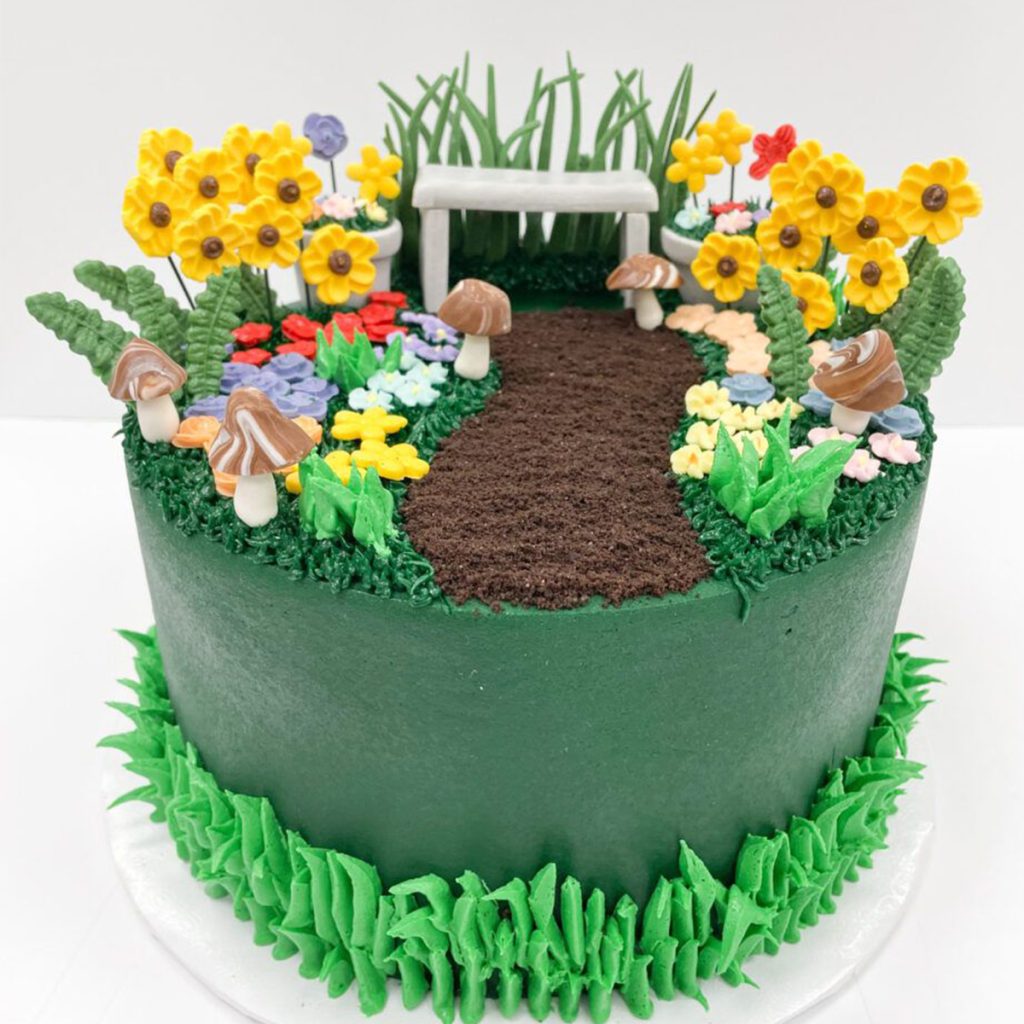 Garden Theme Cake