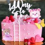Girly Teddy Themed Cake