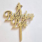 Glittering Birthday Boy Topper
