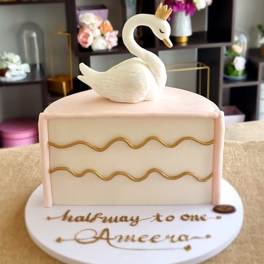 Half Way To One Sawn Cake