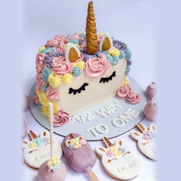 Half Year Birthday Unicorn Cake