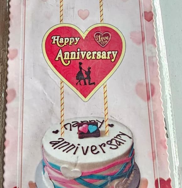 Happy Anniversary Cake Topper