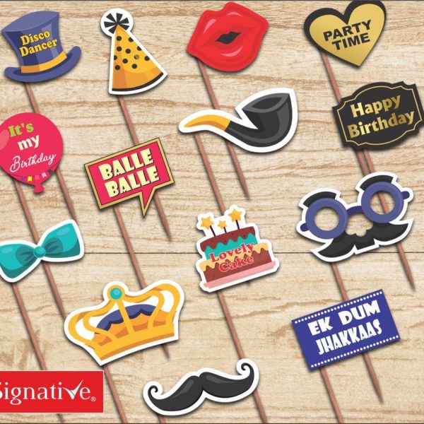 Happy Birthday To You Party Photo Props