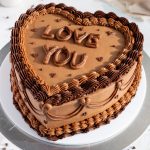 Heart Shaped Chocolate Cake