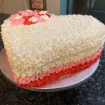 Heart Shaped Designed Cake