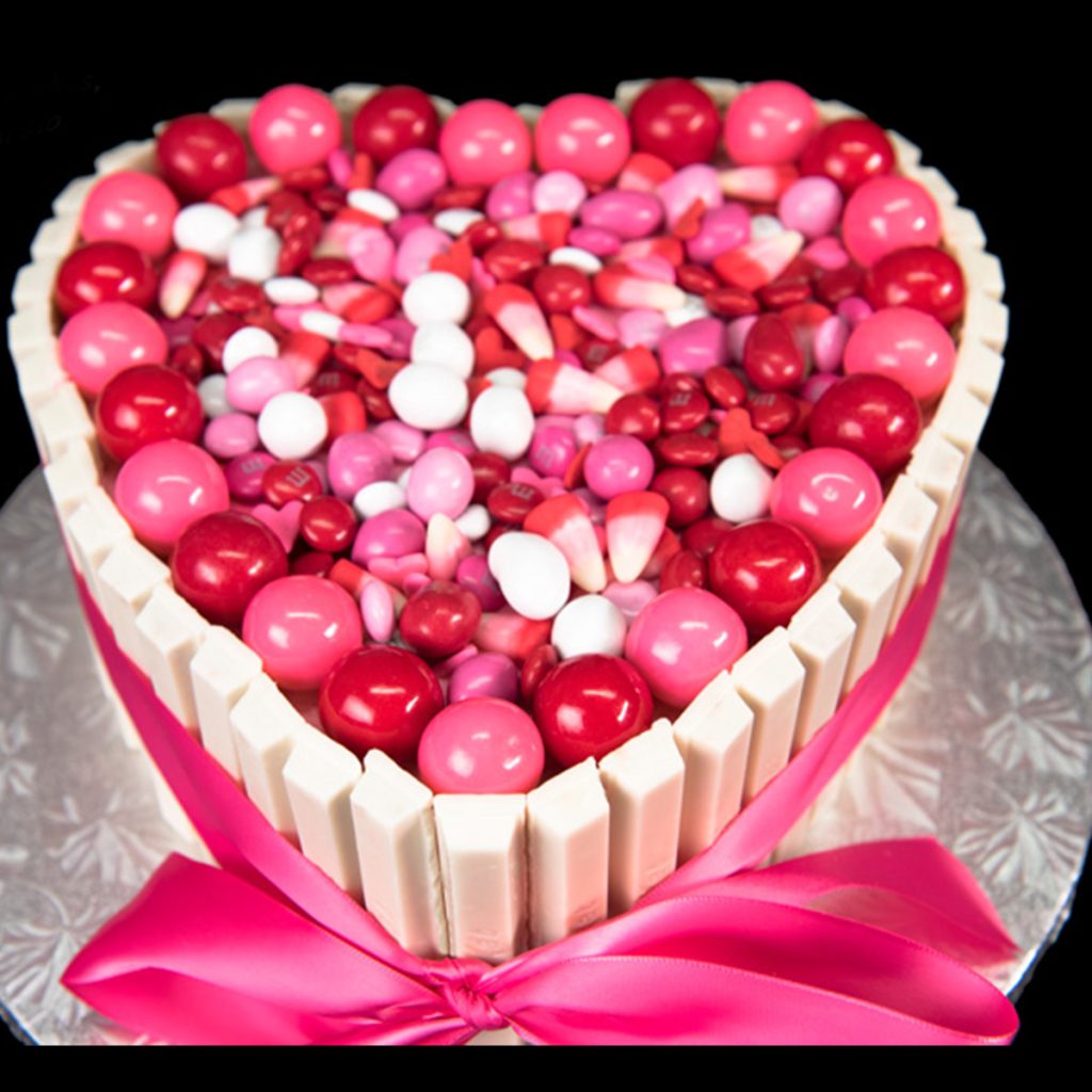 Heart Shaped Fully Loaded Chocolate Cake