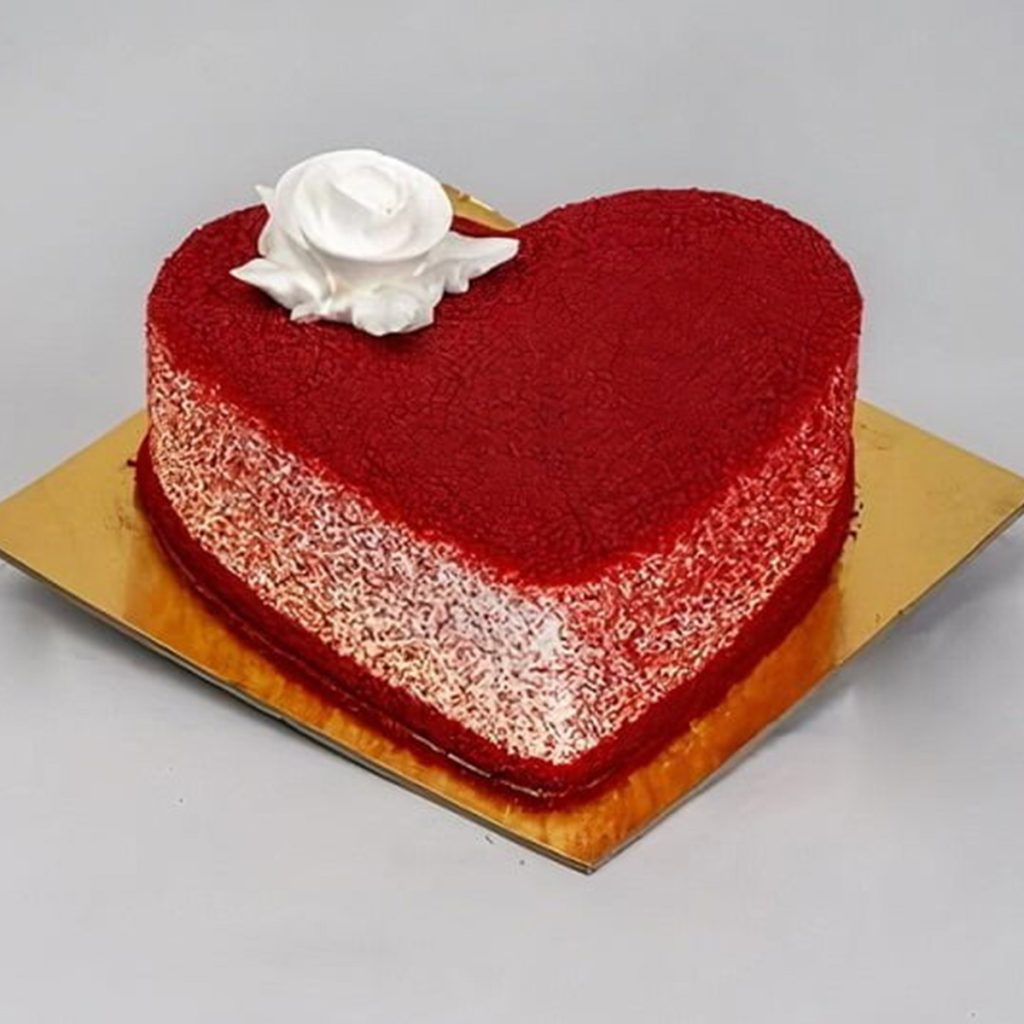 Heart Shaped Red Velvet Cake