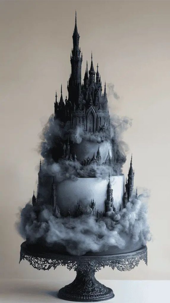 Horror Castle Themed Cake