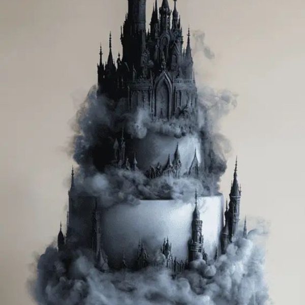 Horror Castle Themed Cake