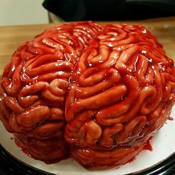 Horror Themed Brain Cake