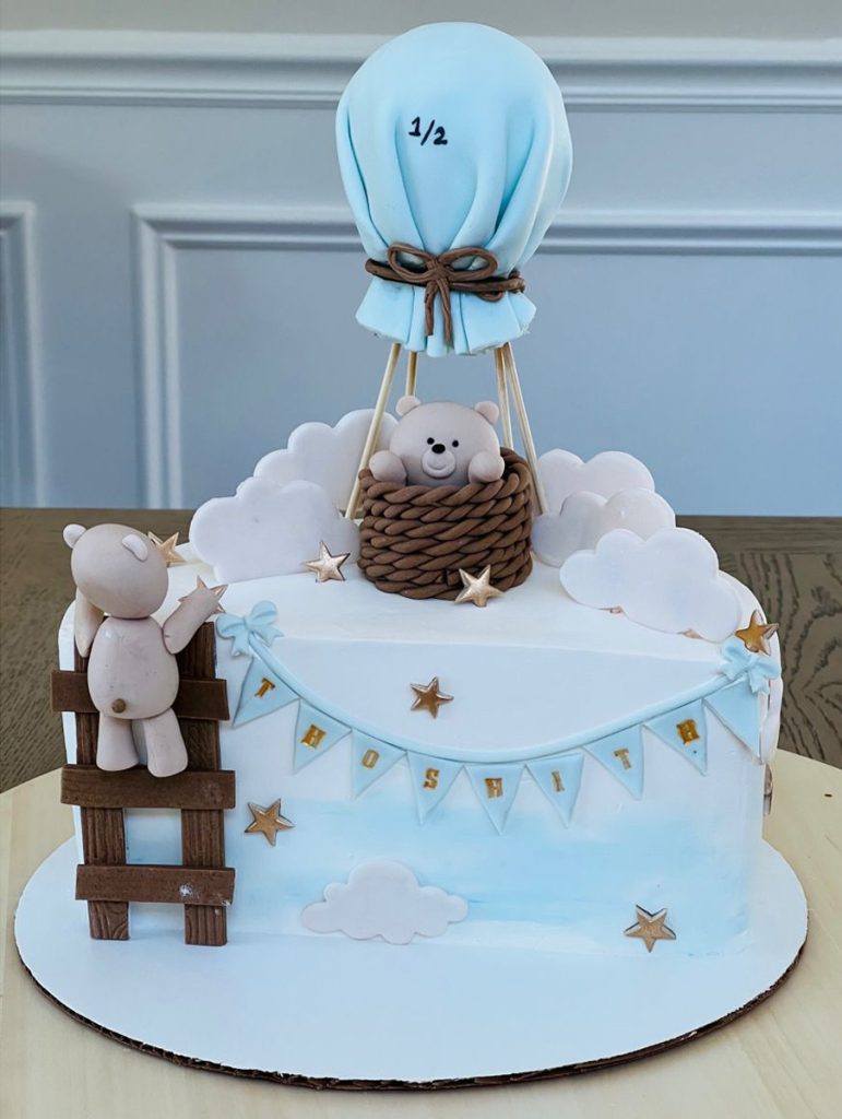 Hot Air Balloon with Teddy Cake