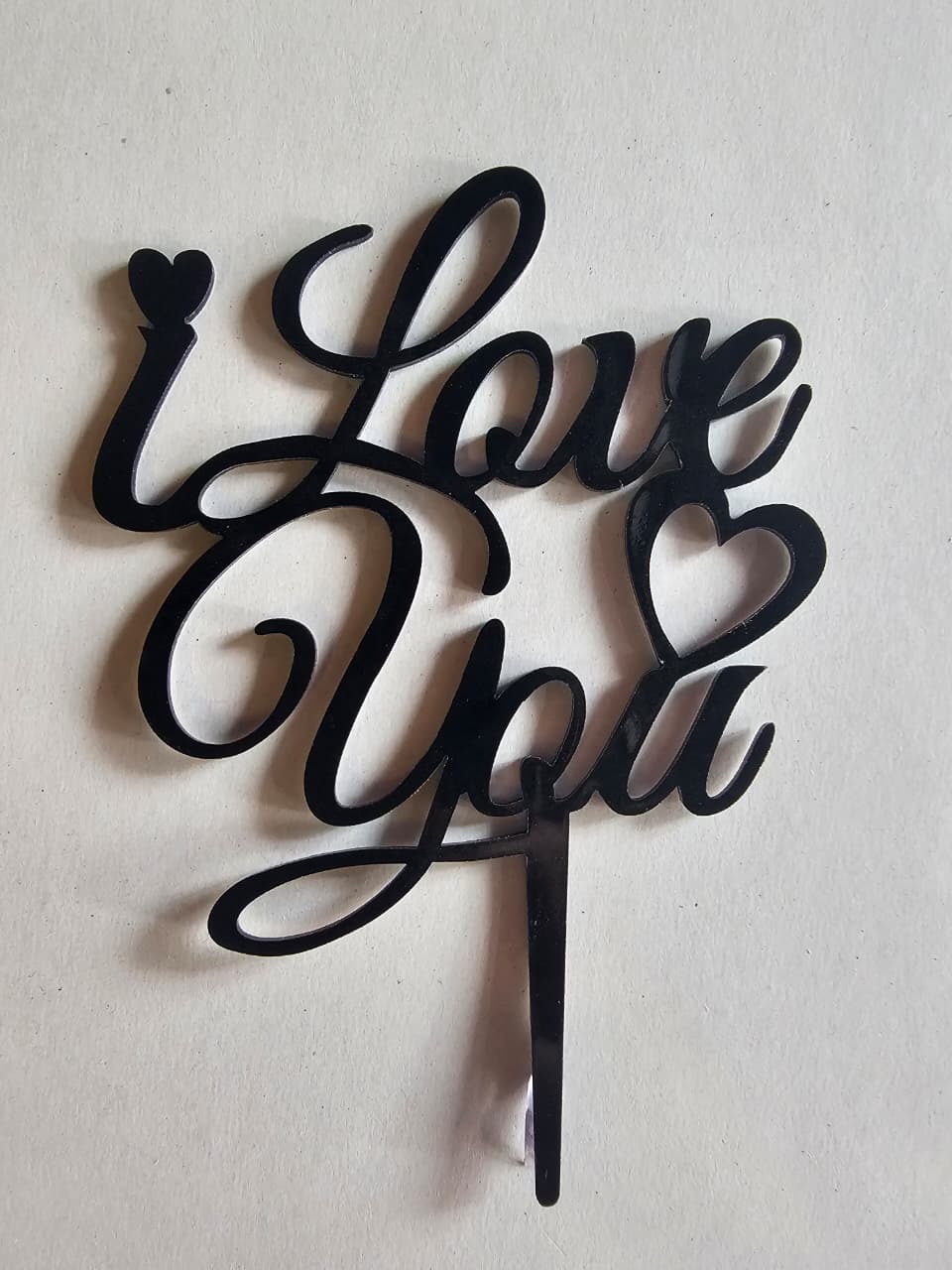 I love you with heart topper I love you with heart topper - Image 1