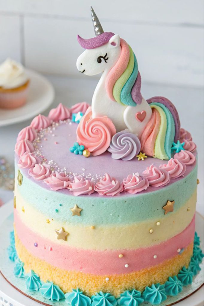 Magical Creamy Unicorn Cake