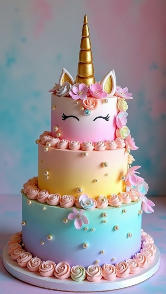 Magical Unicorn Wonderland Cake