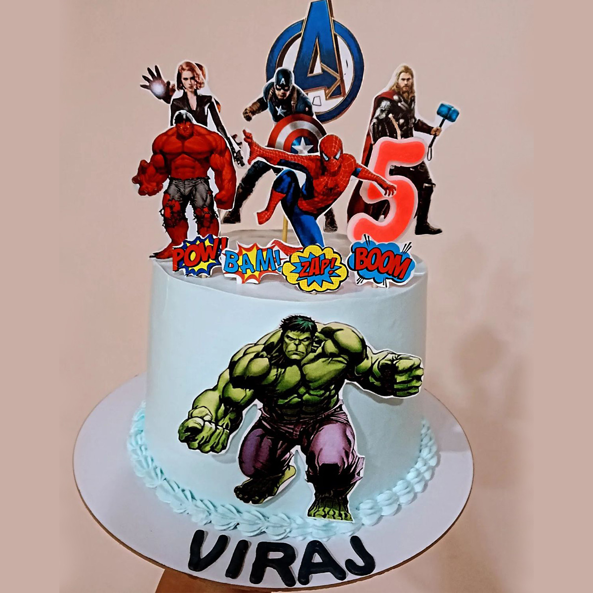Marvel Avengers Theme Cake 1 Marvel Avengers Theme Cake