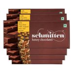 Milk chocolate with roasted nuts and raisins